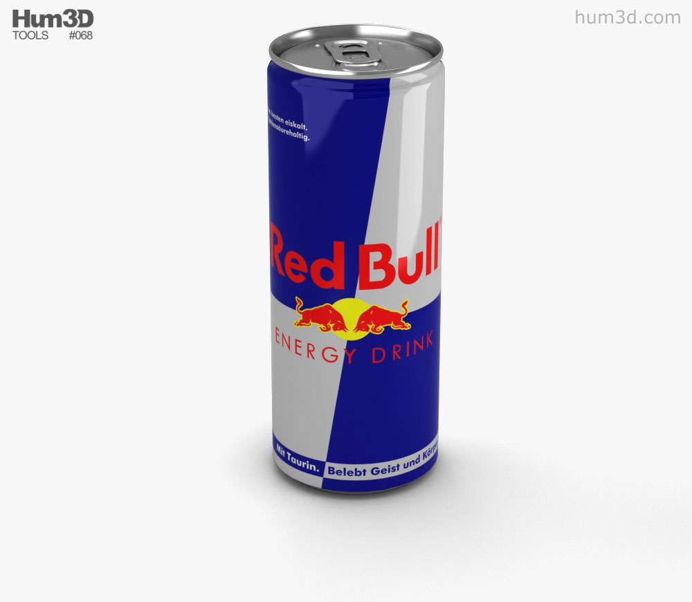 Red Bull Can Clipart.