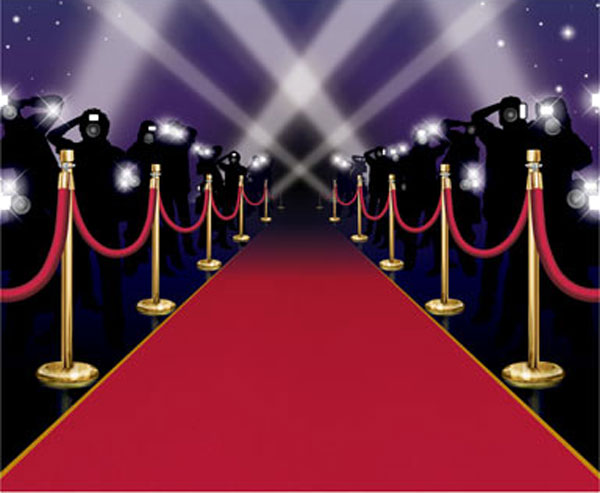 Hollywood red carpet clipart.