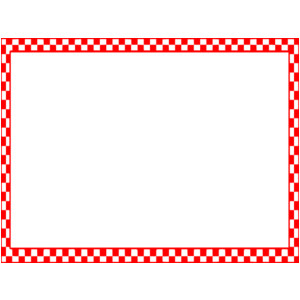 Red And White Checkered Borders.