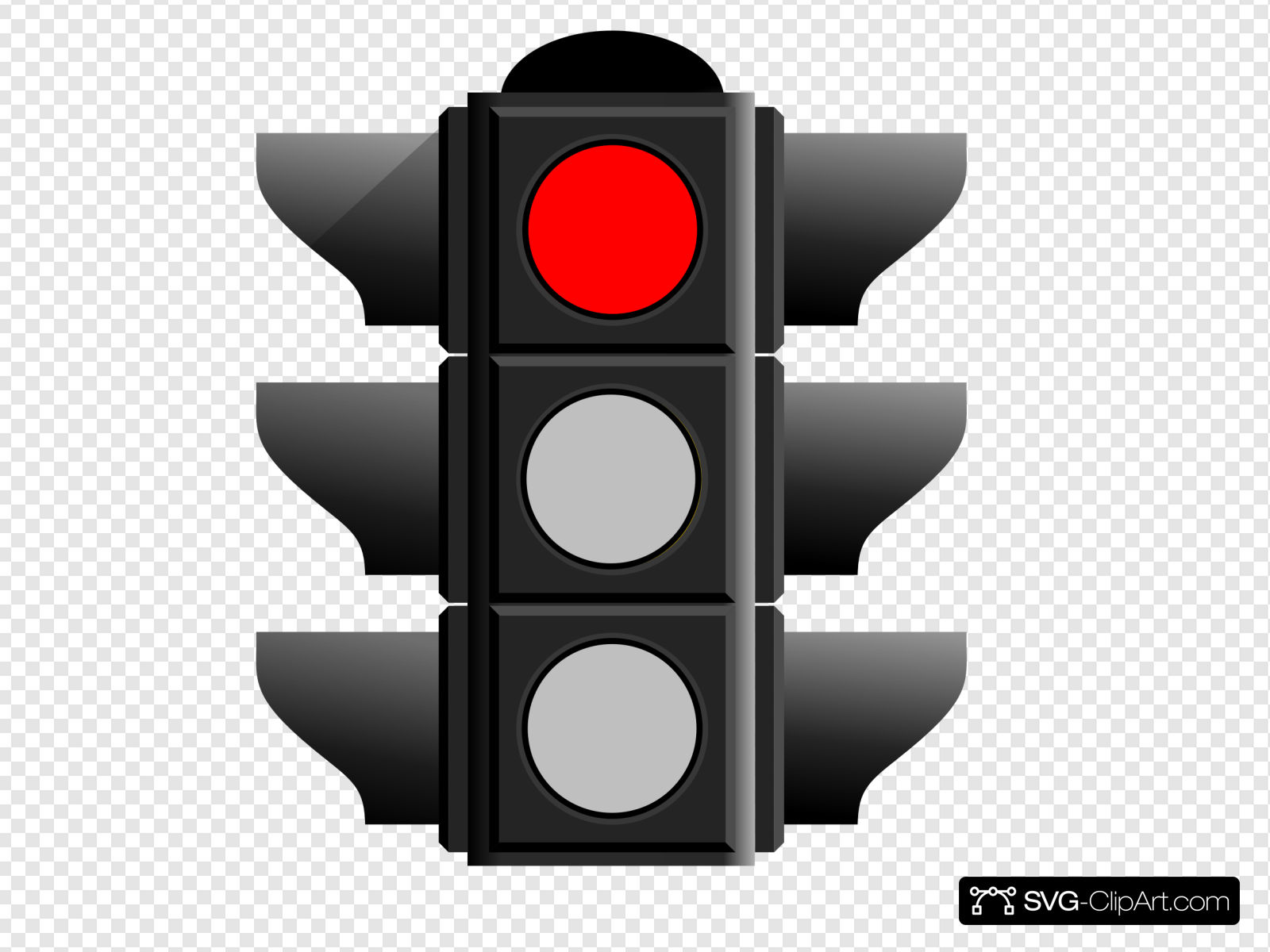 Red Traffic Light Clip art, Icon and SVG.