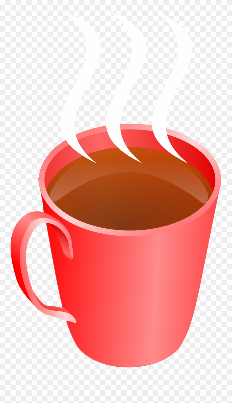 Coffee Steaming Hot Drink Cup Transparent Image.
