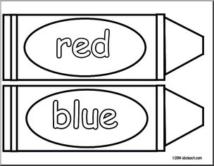 Red Crayon Clipart Black And White.
