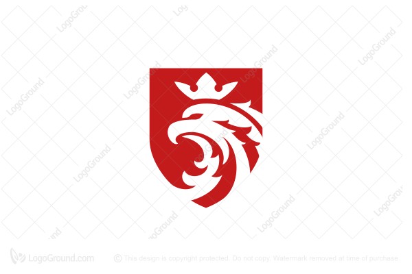 Exclusive Logo 165135, Red Eagle Crown Logo.
