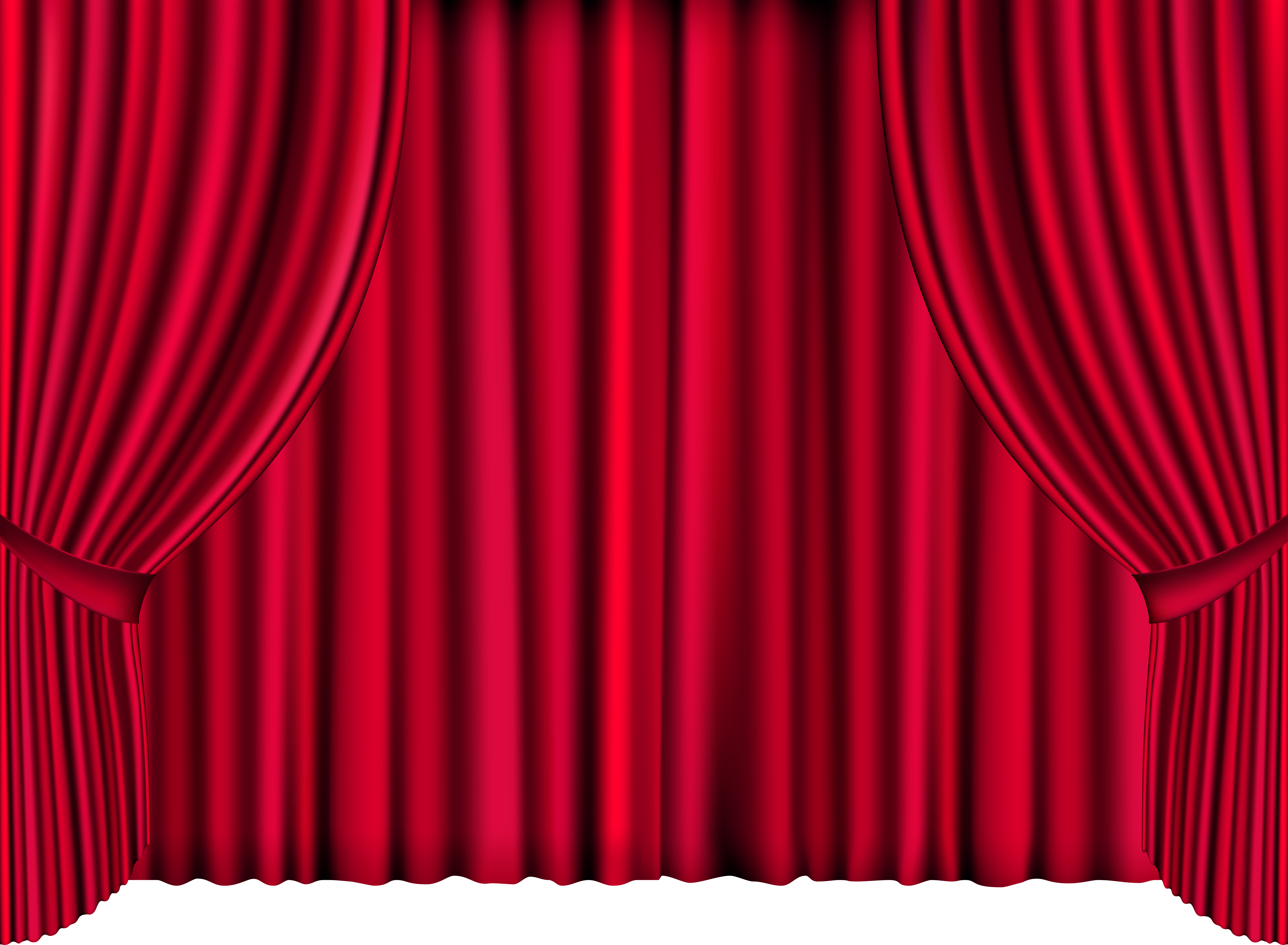 Red Curtains PNG Clip Art.