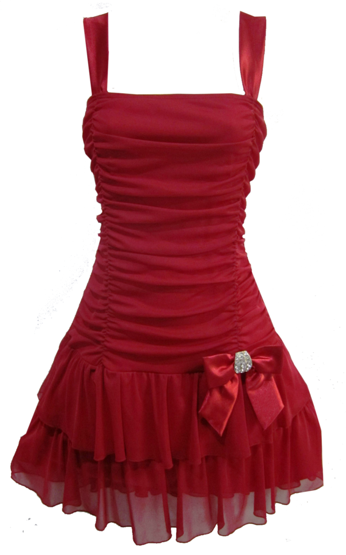 Short red dress png #26087.