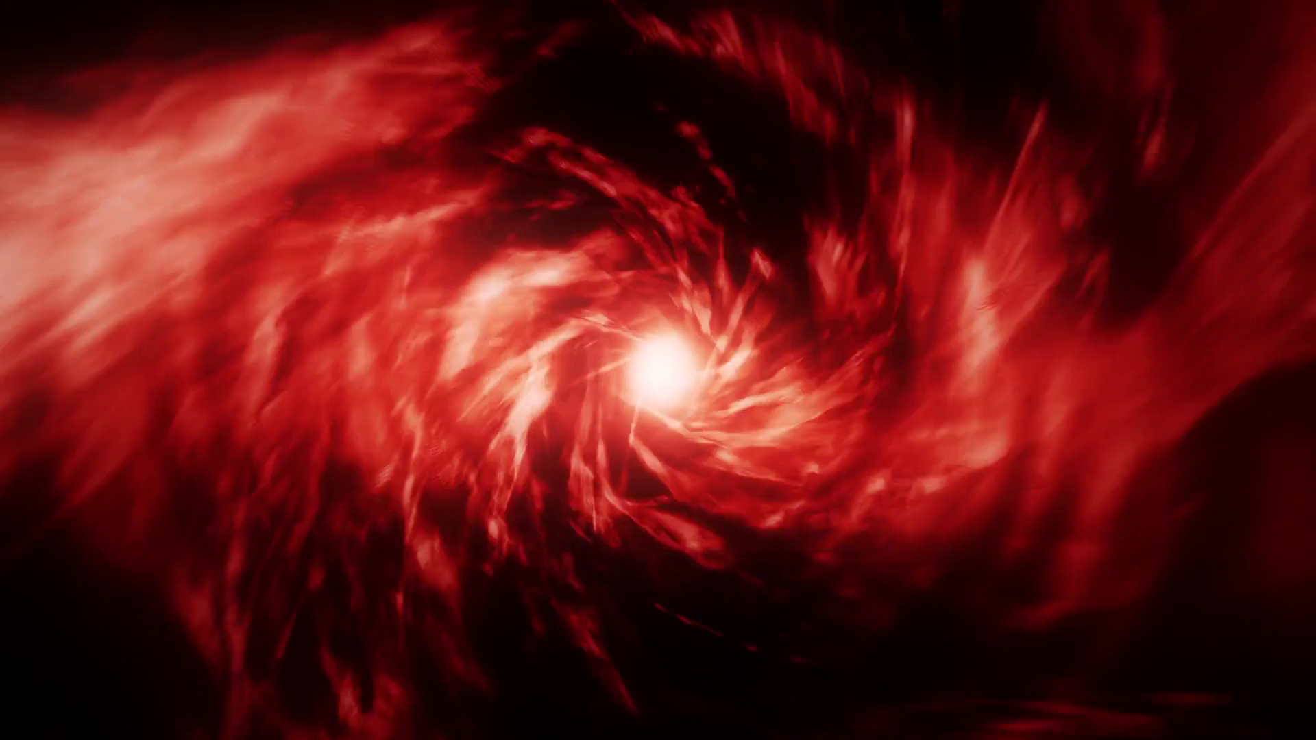 Red Energy Vortex Tunnel Loopable Motion Background Stock Video Footage.
