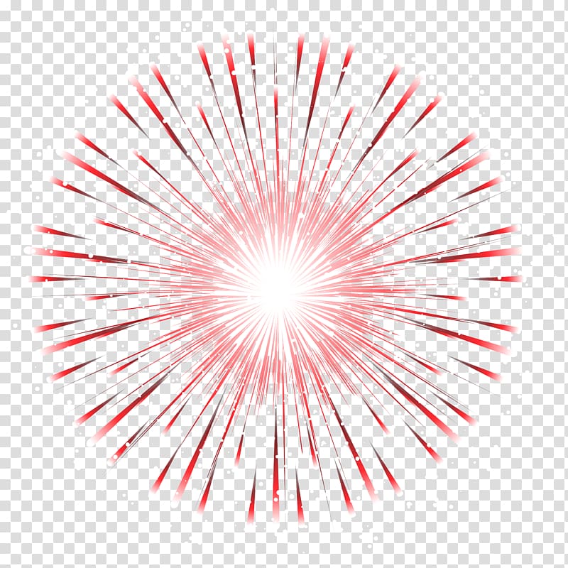 Red and white fireworks illustration, , Red Firework.