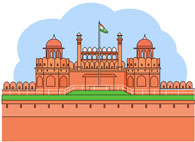 Red fort clip art.