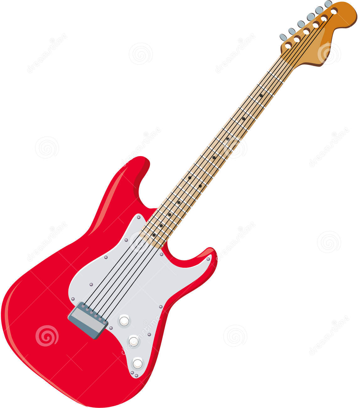 Red Guitar Clipart.