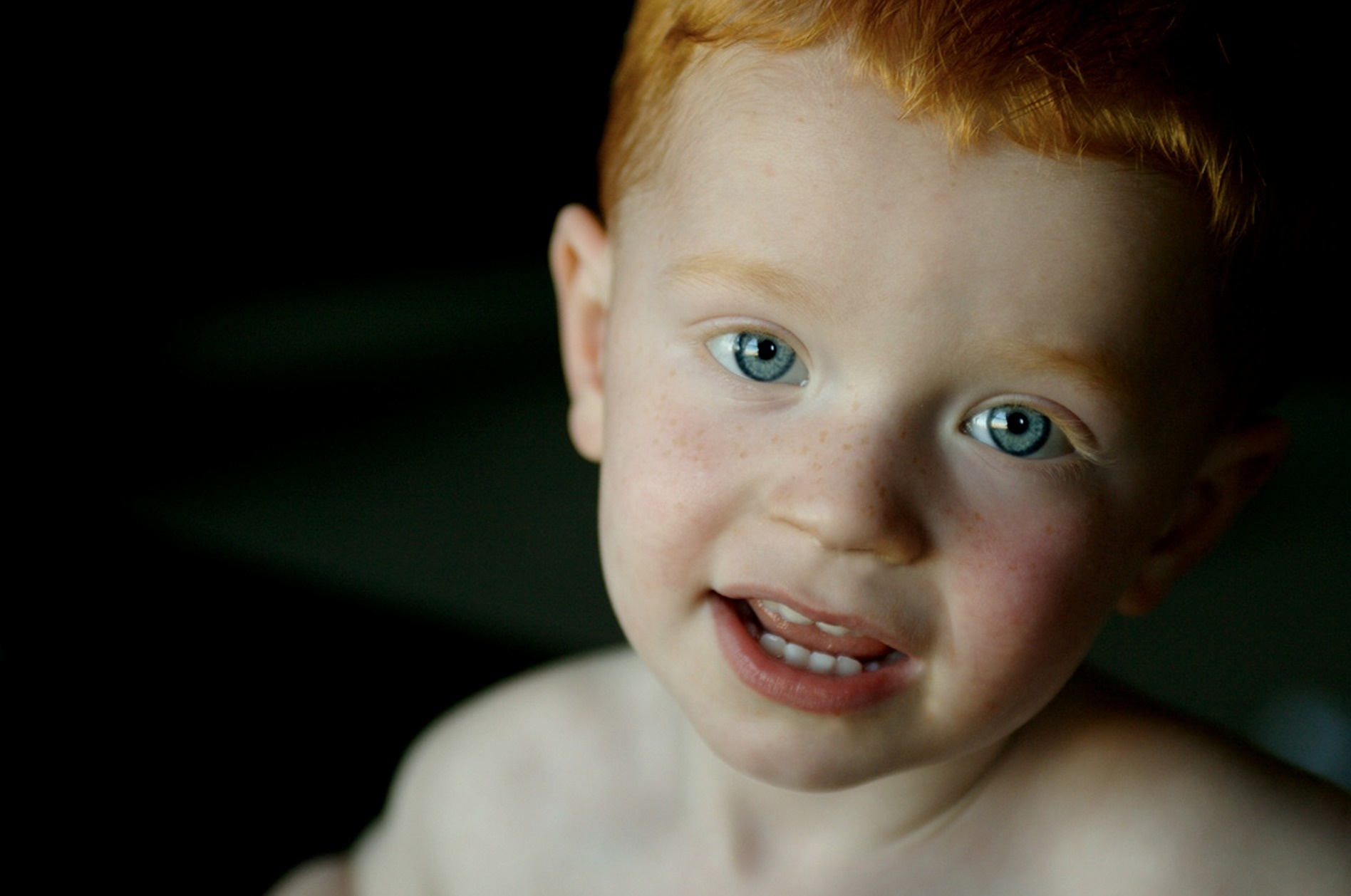 Red Hair Blue Eyed Baby Boy.