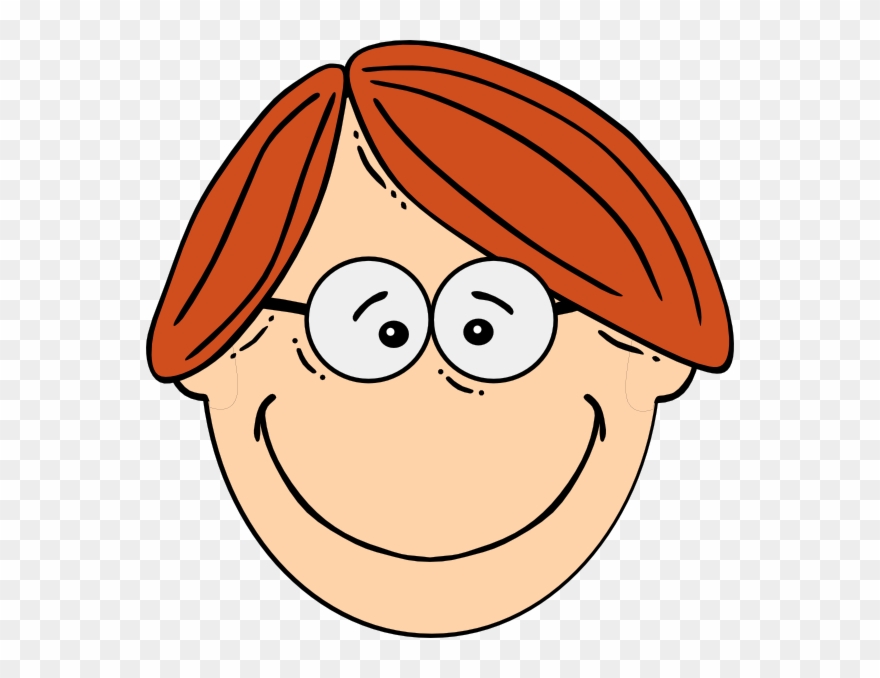 Smiling Red Head Boy With Glasses Clip Art At Clipartimage.