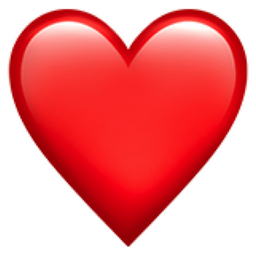 Red Heart Emoji (U+2764, U+FE0F).