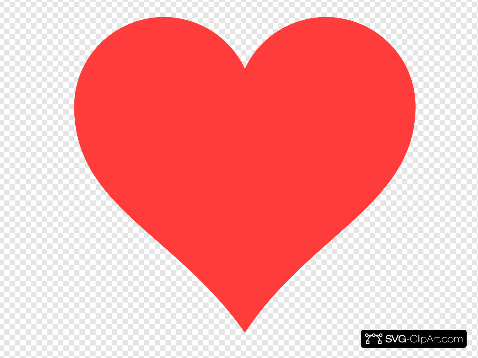 Red Heart Clip art, Icon and SVG.
