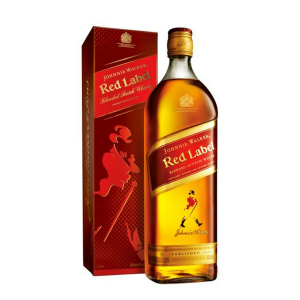 Johnnie Walker Red Label whisky 1ltr..