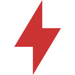 Persian red bolt icon.