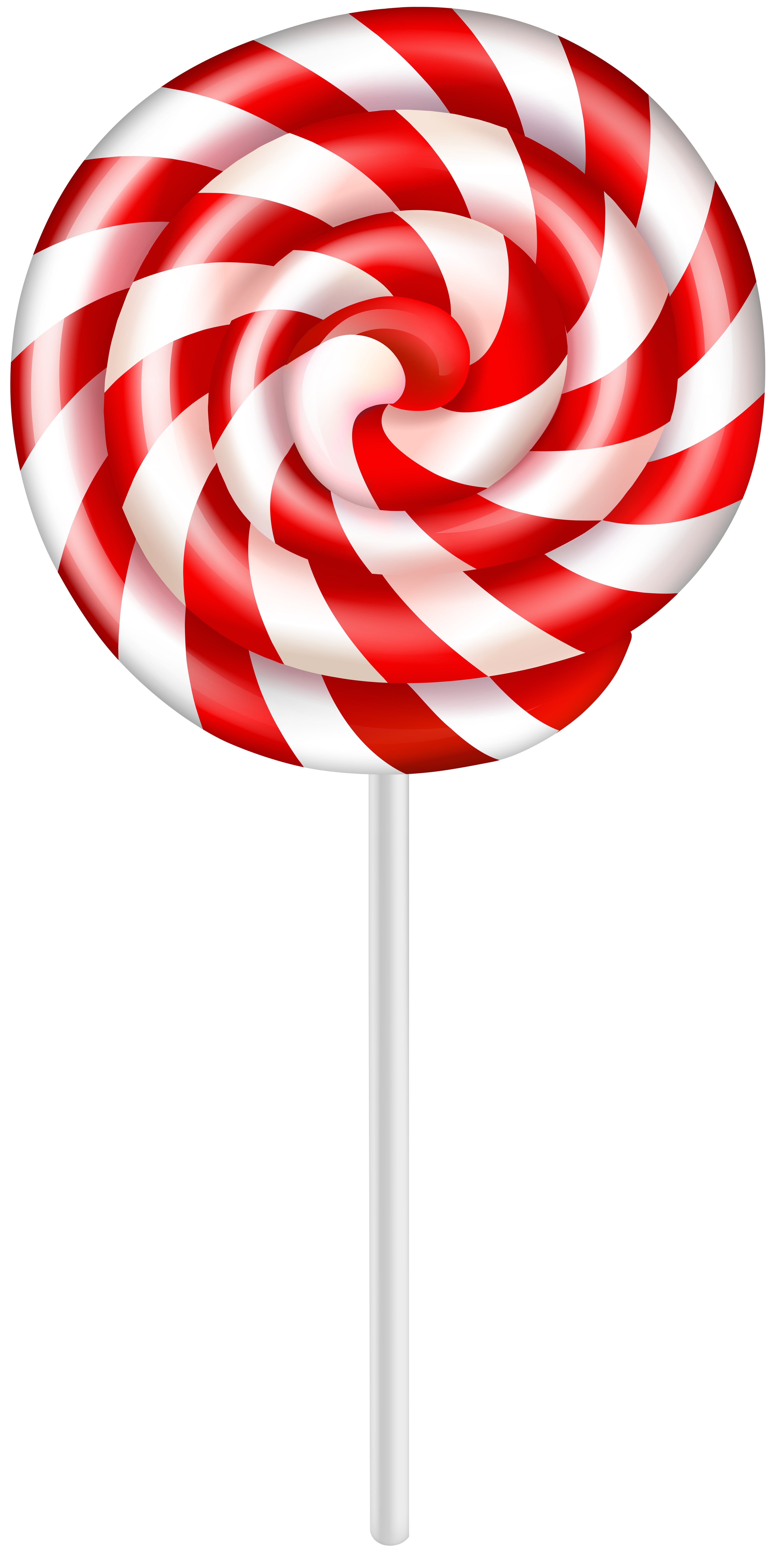 Red Lollipop Clip Art Image.