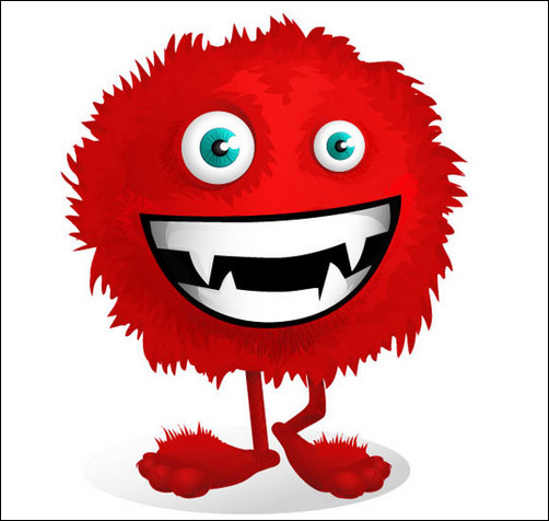 Red Monster Clipart.