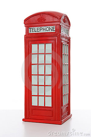 British Red Phone Booth Royalty Free Stock Photo.