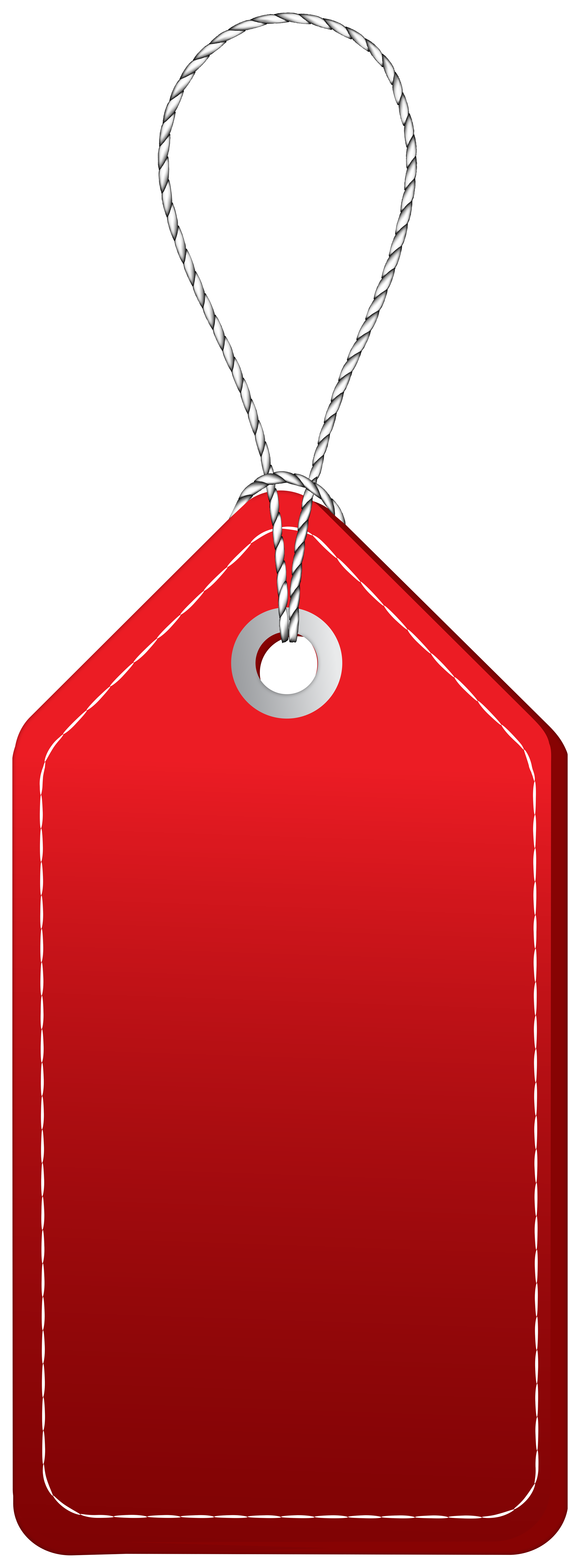 Red Price Tag Transparent Image.