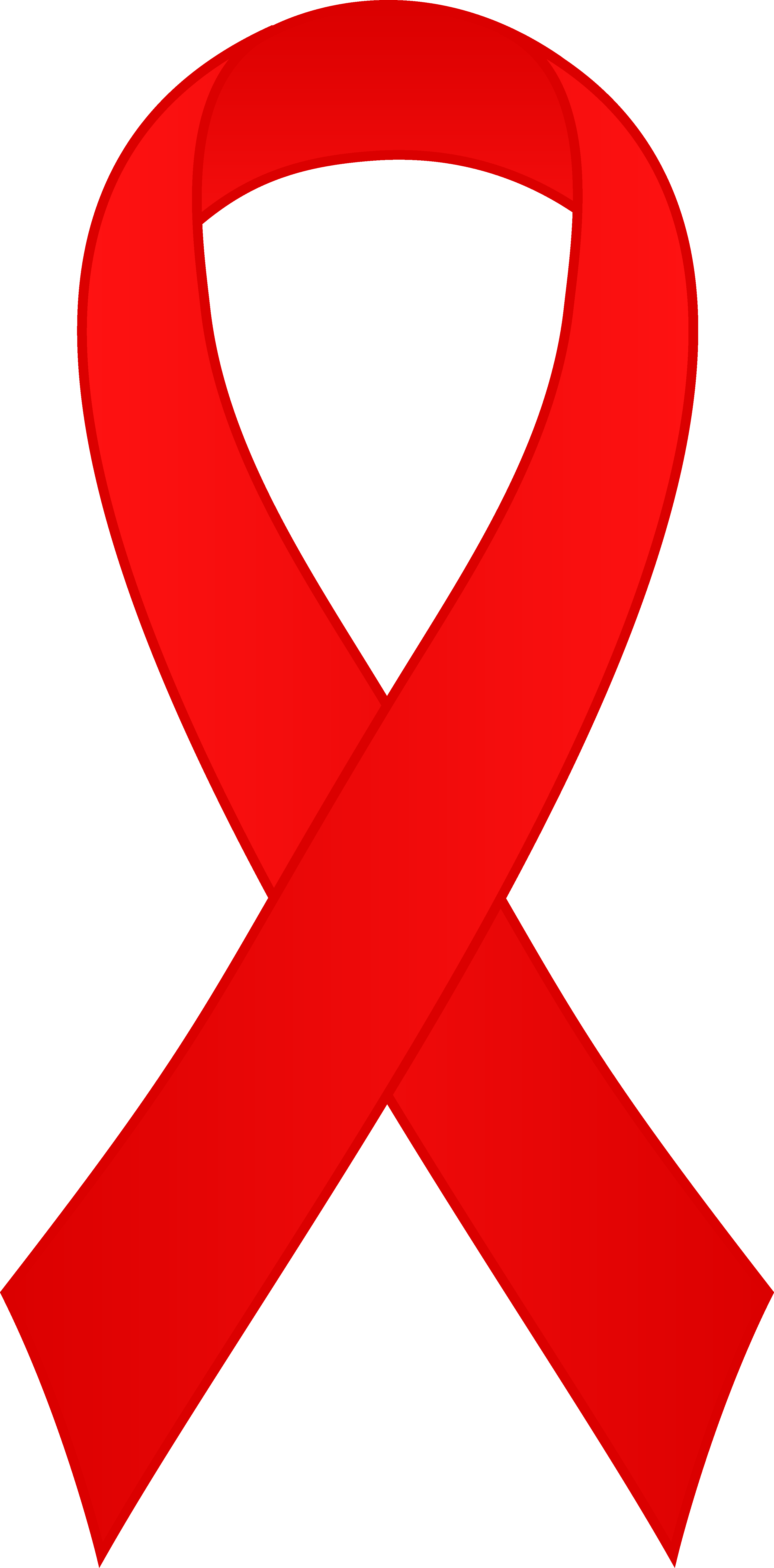Red Awareness Ribbon Clipart.