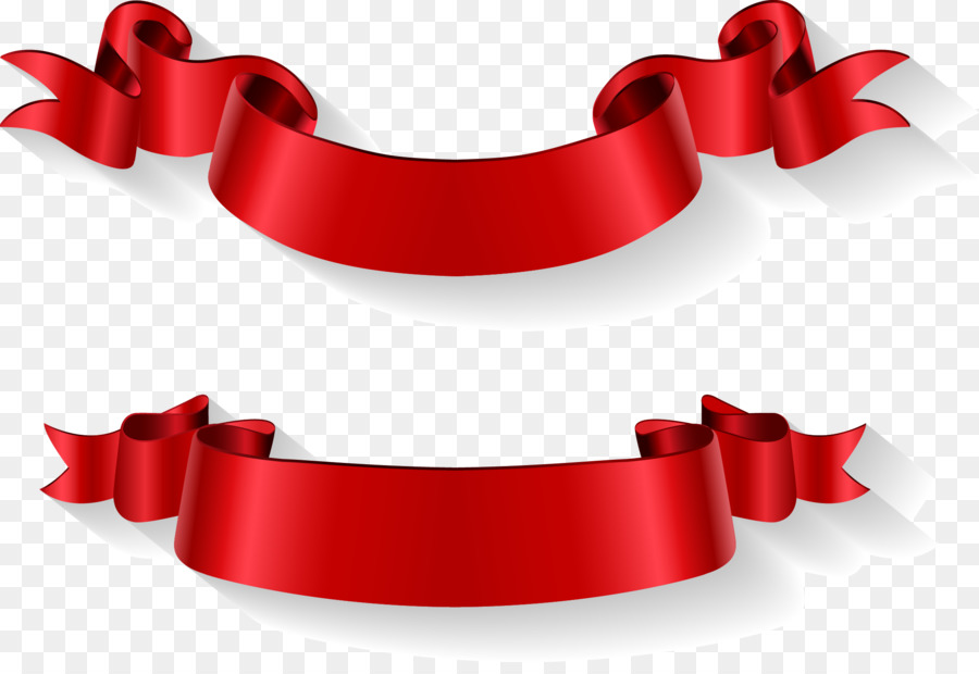 Red Background Ribbon png download.