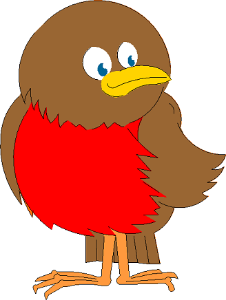 Red robin clipart.
