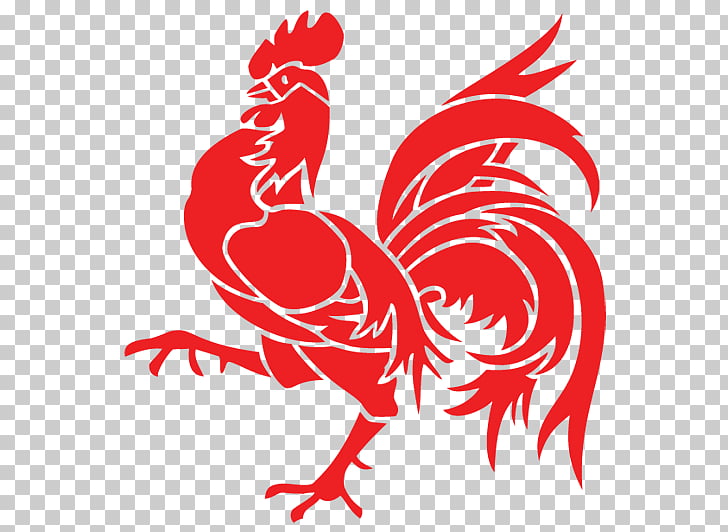 Rooster, red rooster illustration PNG clipart.