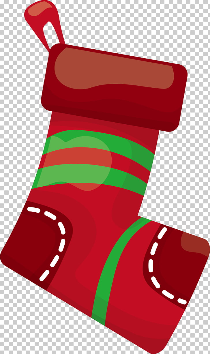 Christmas stocking Sock , Christmas red socks PNG clipart.