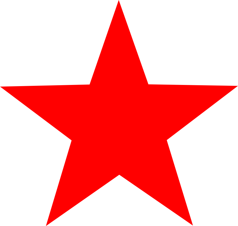 Free Clipart: Red star.