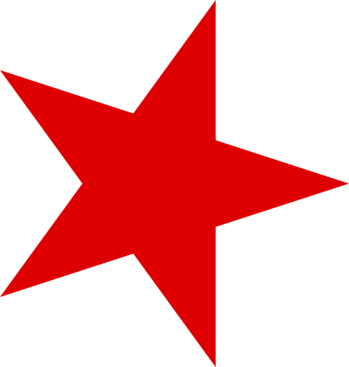 Red star PNG images free download.