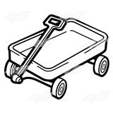 Red Wagon Clipart Black And White.
