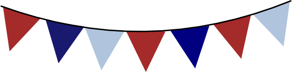 Red White And Blue Banner Clipart.