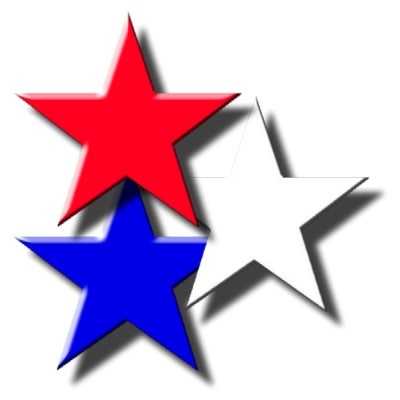 Red White And Blue Star Clipart.