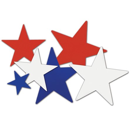 Red, White, and Blue Star Cutouts.