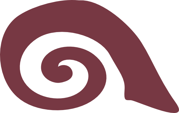 Spiral Snail Reddish.