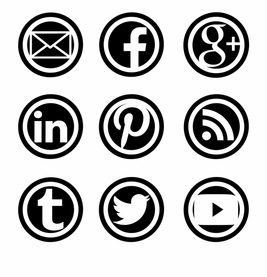 Social Network Icons Buttons.