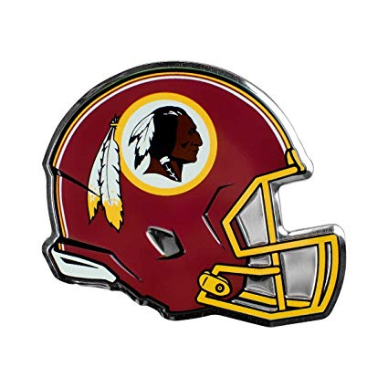 Team ProMark NFL Washington Redskins Helmet Emblem, Maroon, Standard.