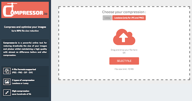 Compressor.io Lets You Shrink Your Image File Size Up to 90.