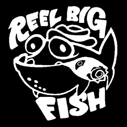 Amazon.com: 15.6cm16.4cm Reel Big Fish Cartoon Stickers.