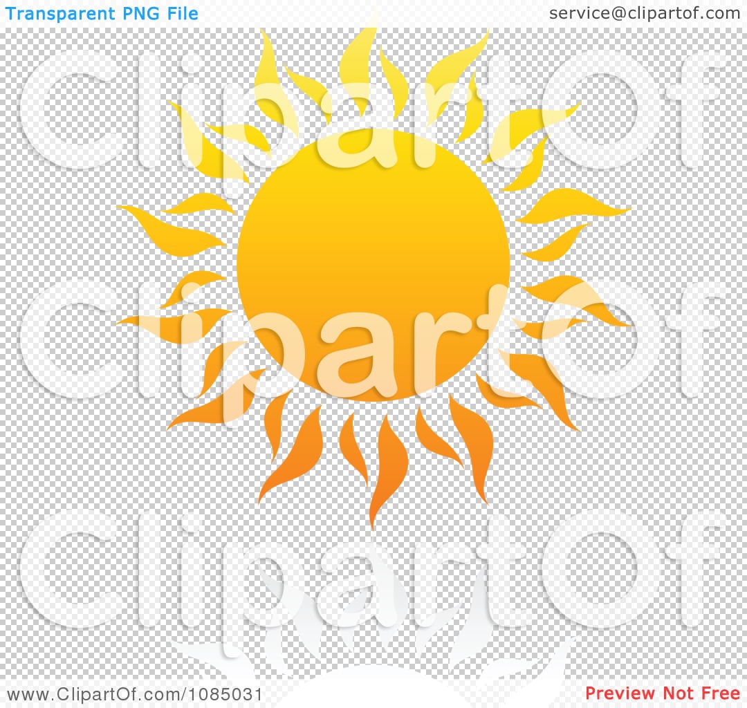 Clipart Hot Summer Sun And Reflection 1.