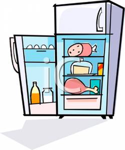 892 Refrigerator free clipart.