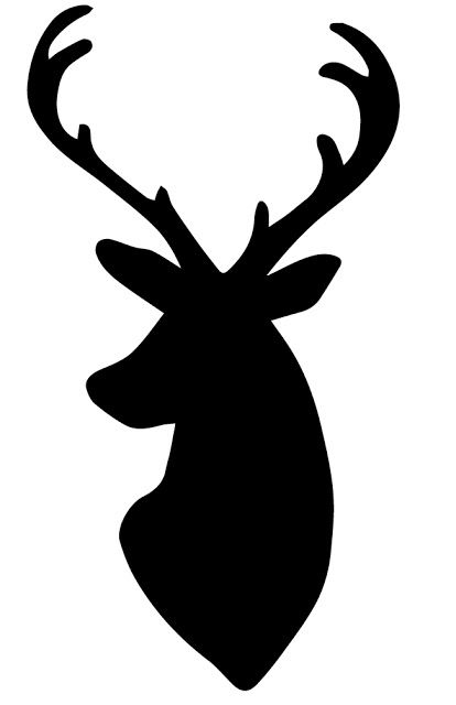 Deer Head Silhouette.