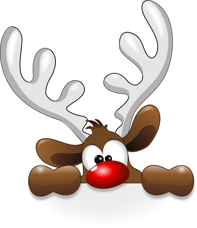 Free Clipart: Funny Reindeer.