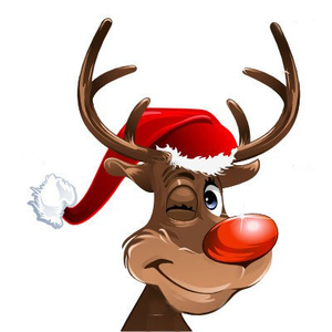 Animated Christmas Reindeer Clipart.