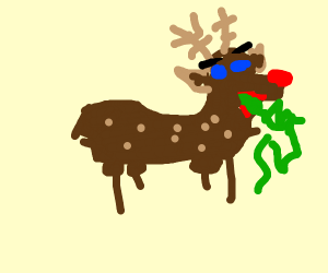 Reindeer throwing up clipart Transparent pictures on F.