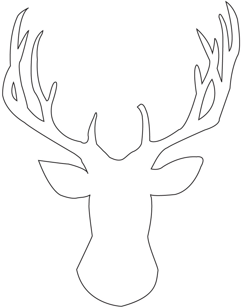 Reindeer Outline With Reindeers Clipart Outline ~ Free Printable.
