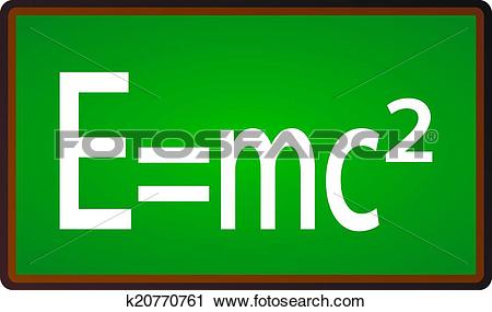 Clipart of Theory of Relativity Chalkboard k20770761.
