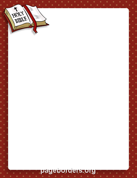 Bible Border: Clip Art, Page Border, and Vector Graphics.