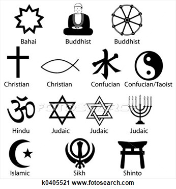 Religious Symbols Clipart.