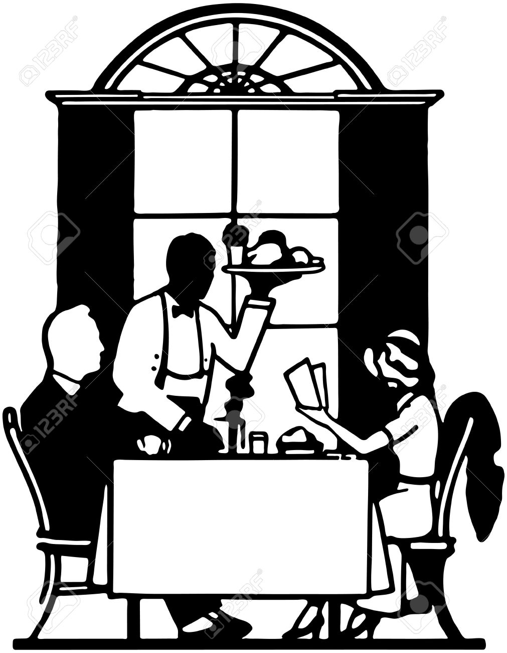 Restaurant Clipart Black And White Free Cliparts Download Images On Clipground
